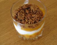 Verrine pour un dessert très frais.