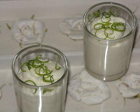 Mousse au chocolat blanc et citron vert