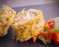 Rösti roulé de pommes de terre au Boursin