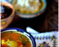 C'est une soupe bien riche avec sa viande, féculents et quelques légumes... Une soupe au goût raffiné pleine de saveurs avec ce parfum de coriandre…