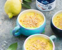 Crème citron vanille crumble sablé