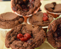 Fondant au chocolat et aux cerises
