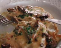 Escalopes de poulet à la crème et champignons