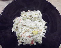 Risotto jambon, petits pois-carottes