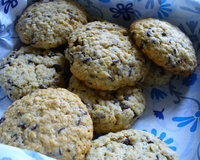 Cookie aux pépites de chocolat et flocons d'avoine