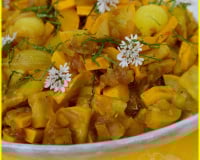 Chutney de courgettes jaunes