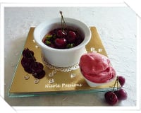 Chaud froid de cerises