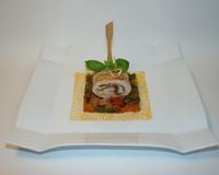 Avec les beaux jours qui arrivent, une petite envie de plats colorés, légers et savoureux se fait sentir ....j'aime beaucoup ces petites escalopes farcies très moelleuses…