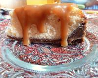 une cheesecake à la texture parfaite, fondant, pas écoeurant... le goût légèrement chocolaté et la sauce caramel...très dur d'y résister !