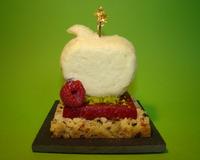 Encore un dessert tout spécialement créé pour tester le mélange fruits et fleurs Epicerie de Provence.....cela m'a inspiré un crumble mais pas tout à fait aussi traditionnel…