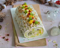 Bûche de Noël : cette version au yaourt et aux fruits est parfaite pour finir le repas en légèreté