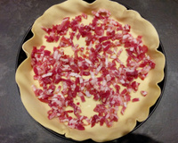 Quiche Lorraine express sur pâte feuilletée