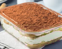 Tiramisu sans café au lait chocolaté