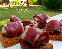 Canapés magret foie gras