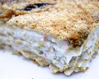 Coquilles de poisson en gratin