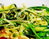 Pour des courgettes autrement qu'en rondelles ou en cubes!