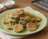 Rondelles de courgettes panées au parmesan