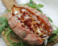 Patates douces farcies au four