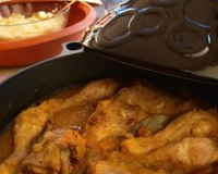 Poulet aux oignons réalisé à la marocaine