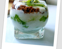Verrine kiwi spéculoos