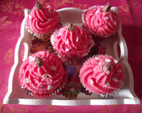 Cupcakes aux notes florales