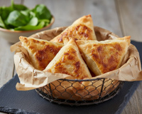 Brick au steak haché et vache qui rit