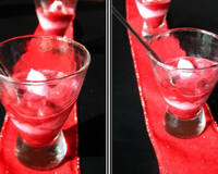 Verrine à la mousse de betterave et de chèvre