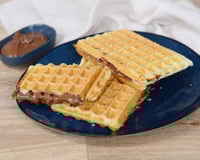 3 ingrédients seulement pour ces gaufres feuilletées à la pâte à tartiner ultra gourmandes