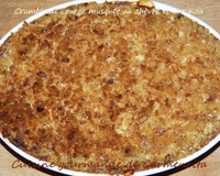 Crumble de courge musquée au chèvre et aux noix