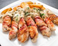 Une préparation très gourmande à accompagner de potatoes bien dorées.