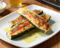Courgettes farcies, ricotta et parmesan