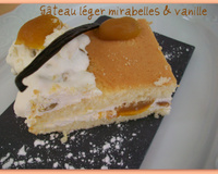 Gâteau léger mirabelles et vanille
