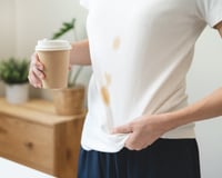 Tache de café sur un vêtement : l'erreur fatale que l'on fait tous en la nettoyant