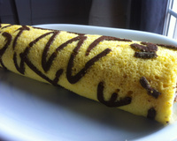 Gâteau roulé zébré au nutella
