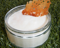 Mousse au citron et sa tuile citronnée