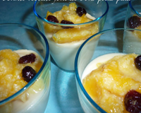 Panna cotta coco & compotée de mangue