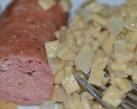 Croziflette et diots au vin blanc