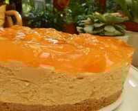 Cheese cake aux abricots au sirop