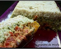 Terrine de poisson, courgette, poivron
