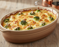 Gratin de chou-fleur et brocolis
