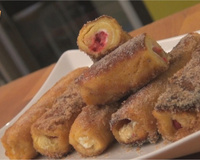 Brioche perdue roulée ou French toast Roll-up
