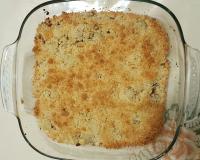 Crumble aux poires chocolat et noix de coco