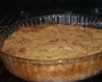 Crumble aux pommes aux notes de vanille