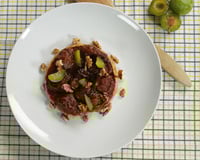 Tatin de prunes aux noix