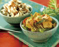 Sauté de Tofou au curry et petits légumes