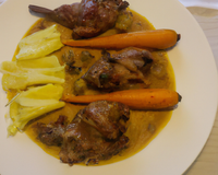 Lapin au cidre économique