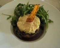 Un boeuf bourguignon traditionnel "arrangé" au niveau de sa présentation et de son accompagnement !