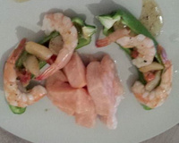 Gros piment vert au saveur de la mer