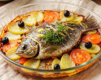 Turbot au four aux herbes aromatiques