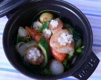Légumes cuisinées en cocotte, Saint-Jacques et caviar d'escargot pour une touche salée...Forcément, on aime !
